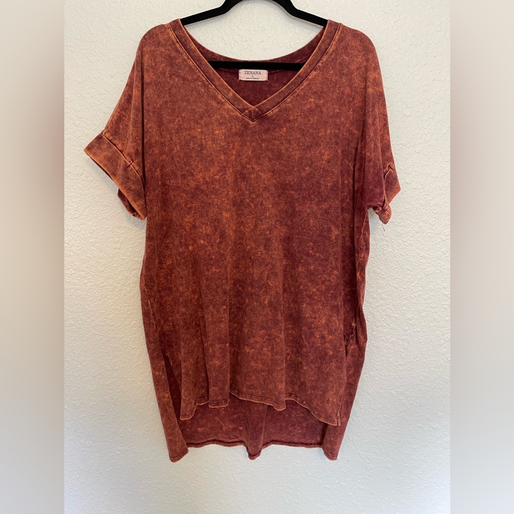 NWOT Zenana Tunic Length Top - Stretchy and Soft!
